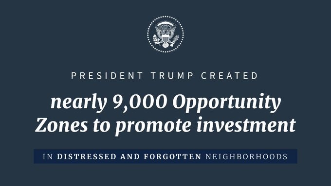 Trump Administration Opportunity Zones Graphic